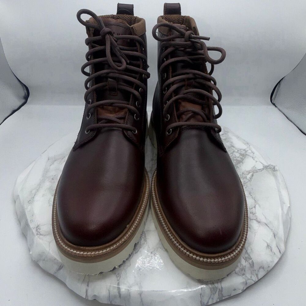 COLE HAAN American Classics Plain Toe Boot Waterproof Woodbury/Egret Waterproof- - Picture 5 of 12